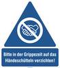 Gebotsschild Hygiene und Abstand Folie selbstklebend 1 St.