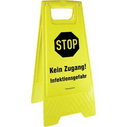 Active Workplace Kein Zugang! Infektionsgefahr! 90.9480_15 Warnaufsteller Hygiene und Abstand 1 St.