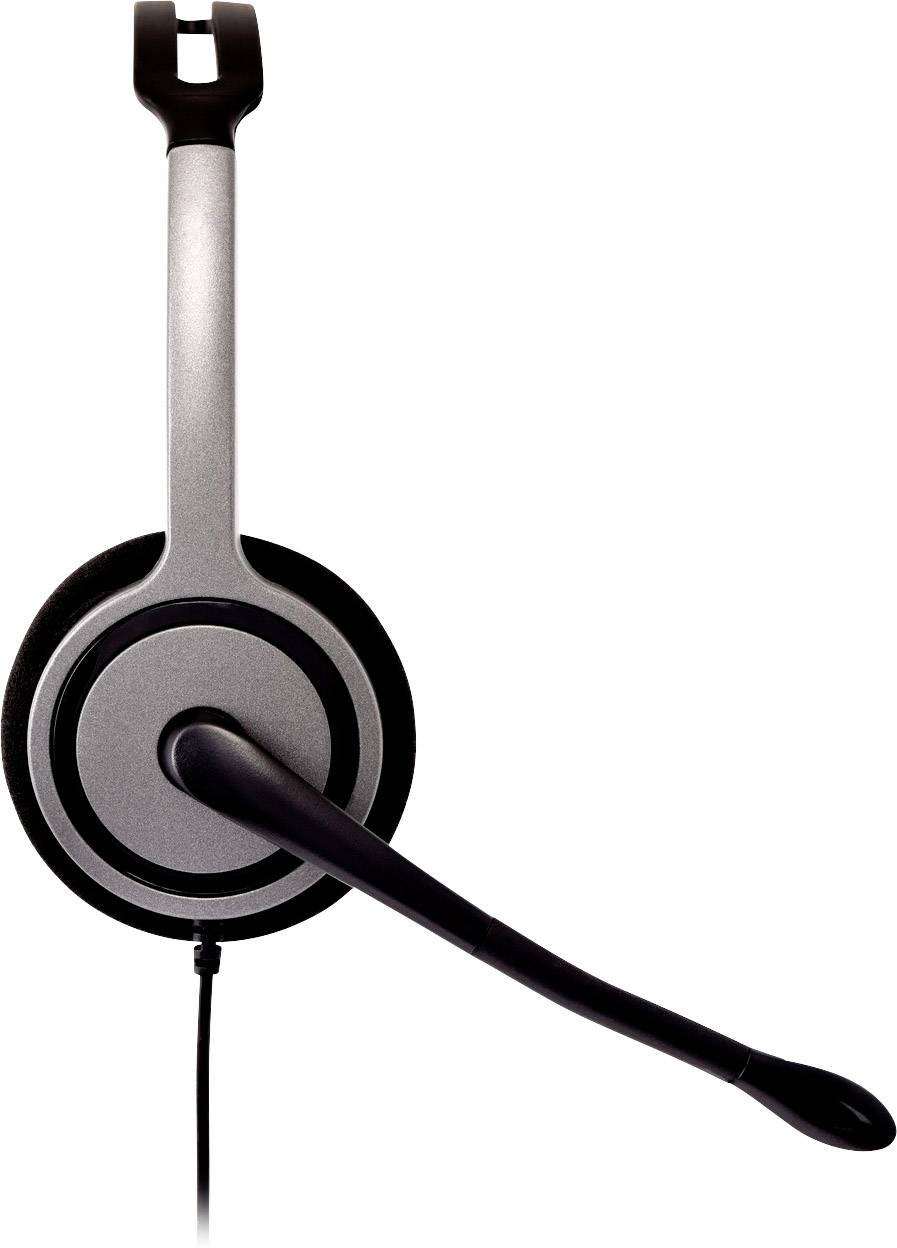 V7 Videoseven Boom MIC On Ear Headset kabelgebunden Stereo Silber Mikrofon-Rauschunterdrückung, Noise Cancelling Lautstä-1