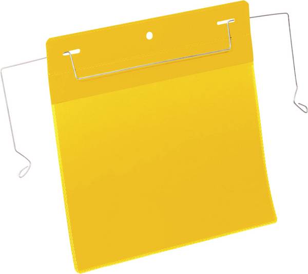Durable 175204 Drahtbügeltasche Gelb (B x H) 210 mm x 148 mm DIN A5 quer