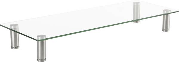 SpeaKa Professional  Monitor-Erhöhung Höhen-Bereich: 75 bis 90 mm Transparent