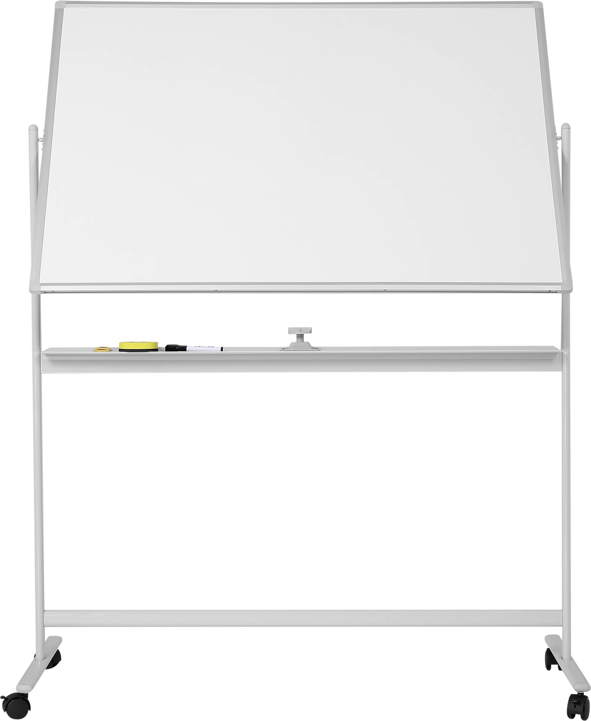 SpeaKa Professional Whiteboard SP-WB-312 (B x H) 1200 mm x 800 mm Weiß Querformat, Beide Seiten nutzbar, Inkl. Rollensat-8
