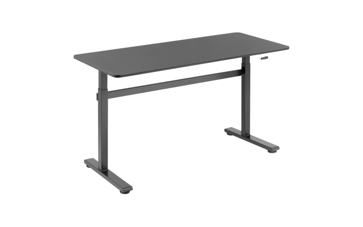 Speaka - Mechanisch höhenverstellbarer Sitz-/Steh-Schreibtisch →