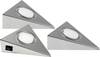 Heitronic GENUA LED-Unterbauleuchte 3er Set LED LED fest eingebaut 6 W Warmweiß Edelstahl