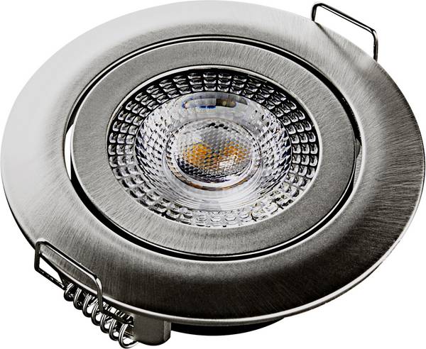 Heitronic 500666 DL7202 LED-Einbauleuchte LED LED fest eingebaut 5 W Silber