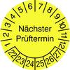 SafetyMarking 30.3725_22-27 Prüfplakette Nächster Prüftermin 2022-2027 Gelb Folie selbstklebend (Ø) 1.5 cm 1.5 cm 40 St.