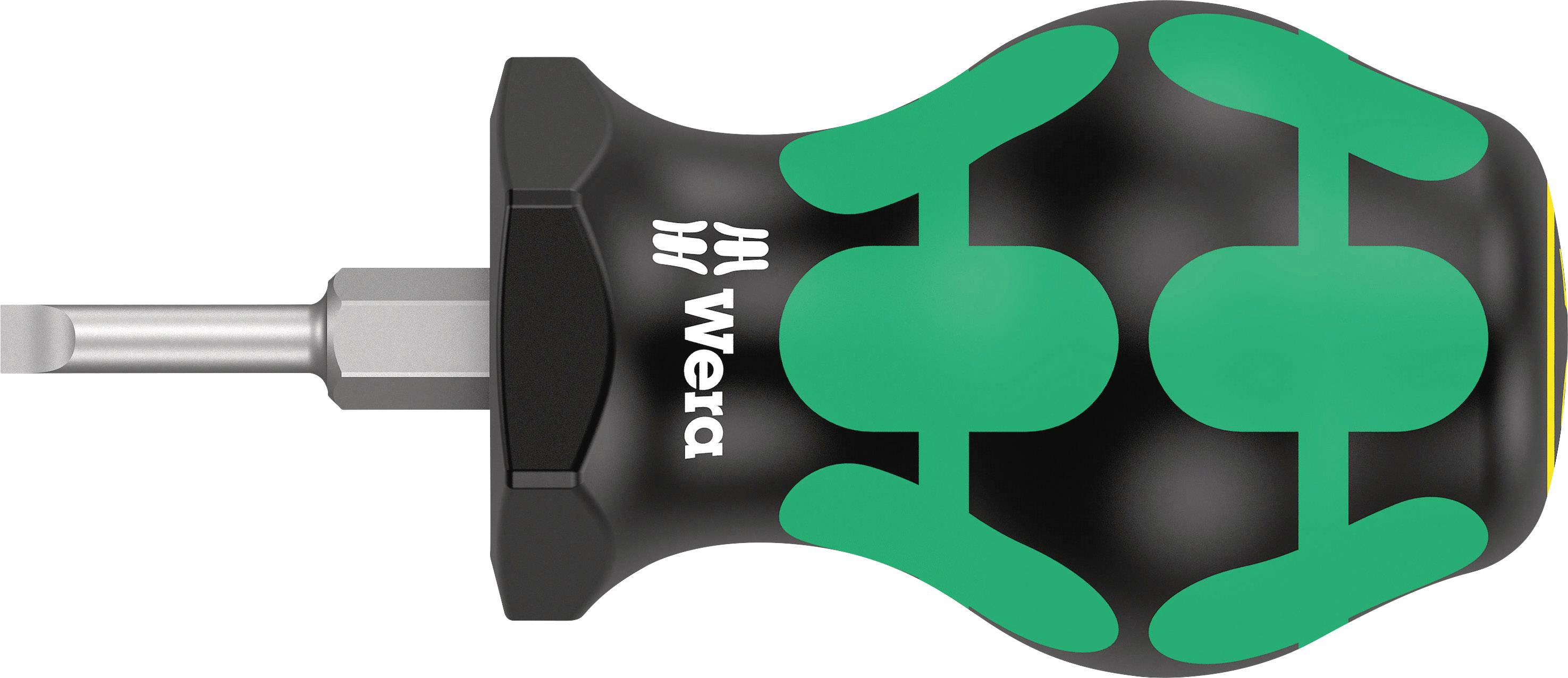 Wera 335 Stubby/Vergaserschraubendreher, 0,6 x 3,5 x 24,5 mm