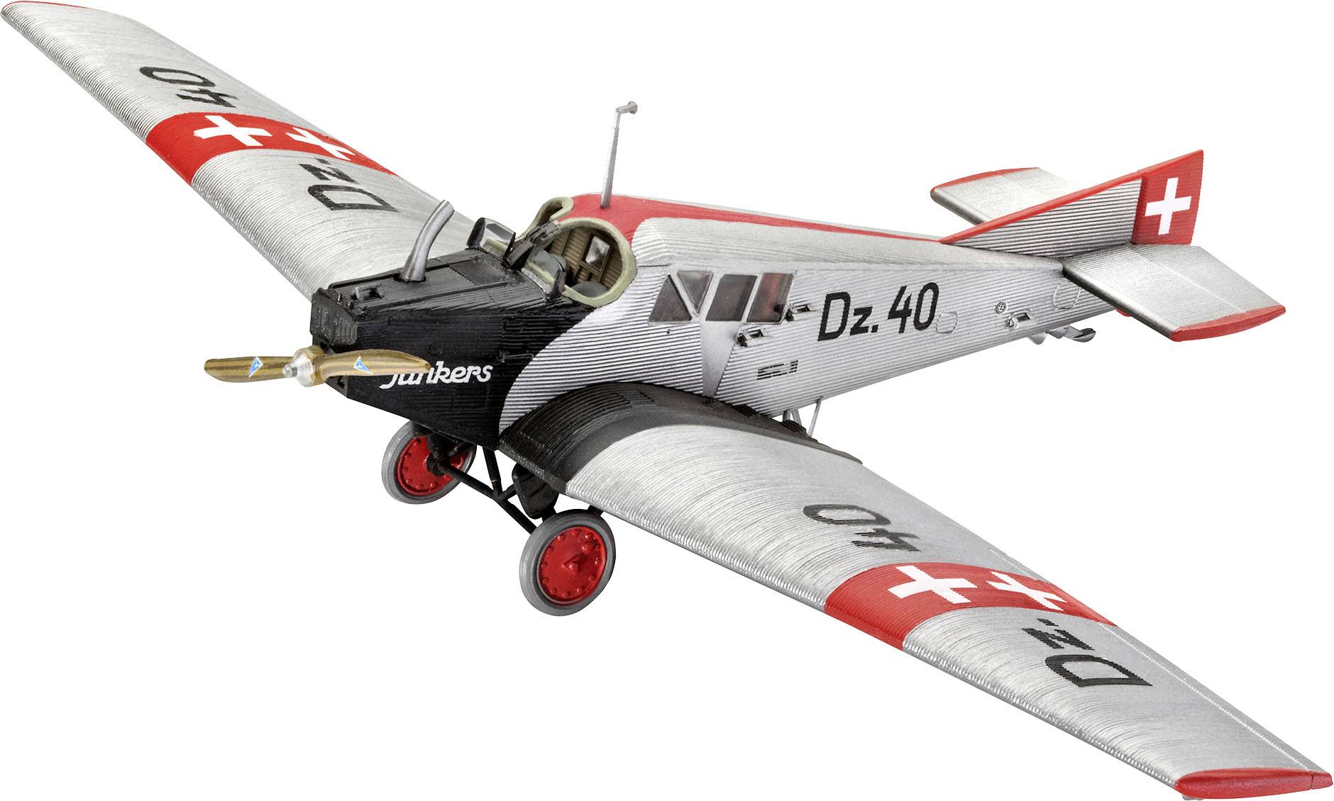 Model letadla, stavebnice Revell Junkers F.13 03870, 1:72