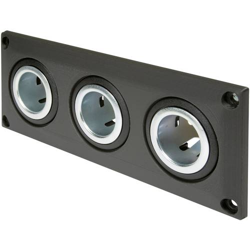 ProCar Einbausteckdose mit 3 Powersteckdosen Belastbarkeit Strom max.=20 A 12 V, 24 V