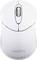 Weiße kabellose Computermaus mit Scrollrad, markiert mit 'perixx'.