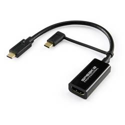 HDMI káblový adaptér SpeaKa Professional SP-9015340, čierna