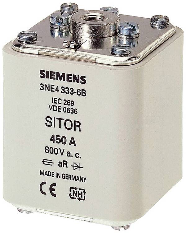 Siemens 3NE43346B Sicherungseinsatz  Passend für (Sicherungen) Photovoltaik-Sicherung   500 A  800 V 3 St.