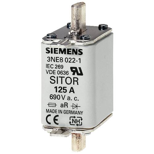 Siemens 3NE80201 Sicherungseinsatz Sicherungsgröße = 0 80 A 690 V 3 St.