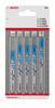 Bosch Accessories 2608636879 Stichsägeblatt-Set Metal, 5-teilig, Fein-Schaft 5 St.