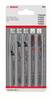 Bosch Accessories 2608667858 Stichsägeblatt-Set Wood and Plastics, 5-teilig, Einnockenschaft 5 St.