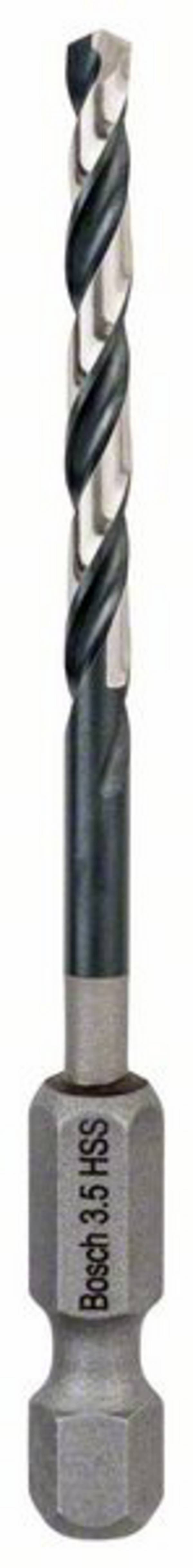 Bosch Accessories 2608577051 Bosch Power Tools HSS-G Metall-Spiralbohrer 3.5 mm Gesamtlänge 79 mm Sechskantschaft 1 St.