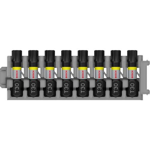 Bosch Accessories 2608522382 2608522382 Schrauberbit-Set Impact Control, 8-teilig, mit T30, 25 mm 25 mm