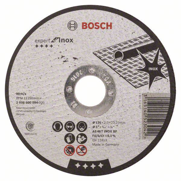 BOSCH Trennscheibe ger. 2608600094 Expert f.Inox AS 46 T INOX BF,125/2