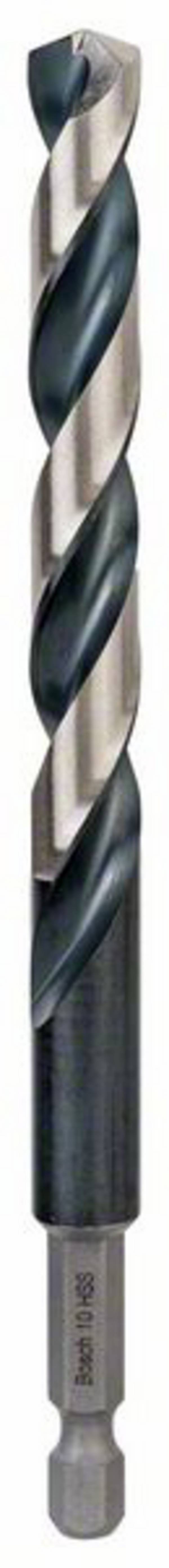 Bosch Accessories 2608577063 2608577063 HSS Metall-Spiralbohrer 10 mm Gesamtlänge 133 mm DIN 338 Sechskantschaft 1 St.