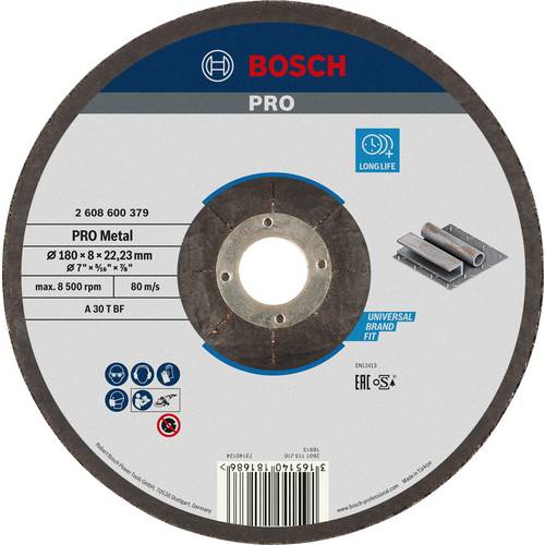 Bosch Accessories neu 2608600379 Schruppscheibe gekröpft 180 mm 1 St. Stahl