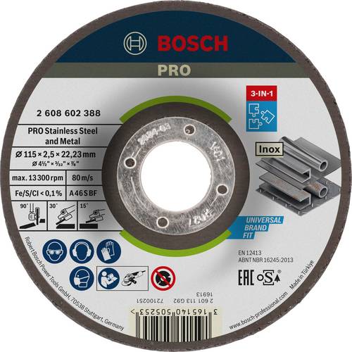 Bosch Accessories Bosch Power Tools 2608602388 Trennscheibe gekröpft 115 mm 1 St. Metall
