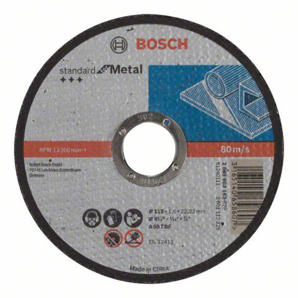 Bosch Accessories 2608603163 2608603163 Trennscheibe gerade 115 mm 1 St. Stahl