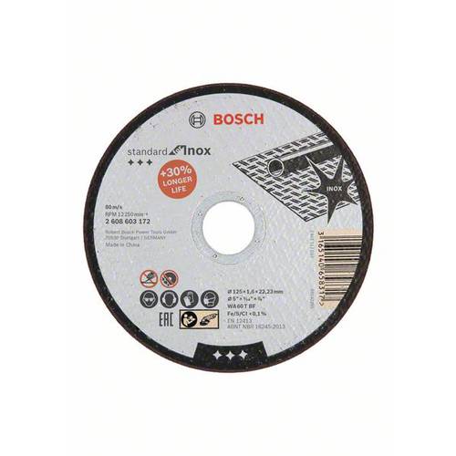 Bosch Accessories 2608603172 2608603172 Trennscheibe gerade 125 mm 1 St. Stahl