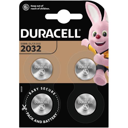 Thumbnail - Duracell Knopfzelle CR 2032 3 V 4 St. 220 mAh Lithium Elektro 2032