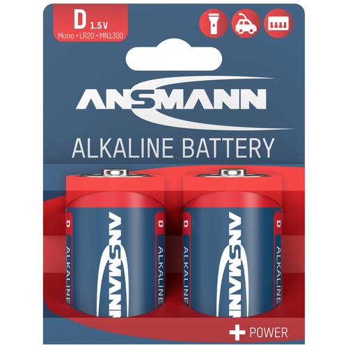Thumbnail - Ansmann LR20 Red-Line Mono (D)-Batterie Alkali-Mangan 1.5 V 2 St.
