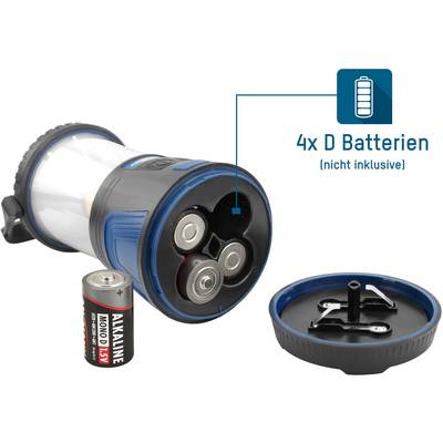Ansmann 1600-0287 CL600B LED Camping-Laterne 600 lm batteriebetrieben Schwarz-19