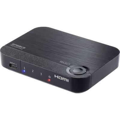SpeaKa Professional  2+1 Port HDMI-Switch mit zusätzlichem USB-C®-Eingang UHD 4K @ 60 Hz
