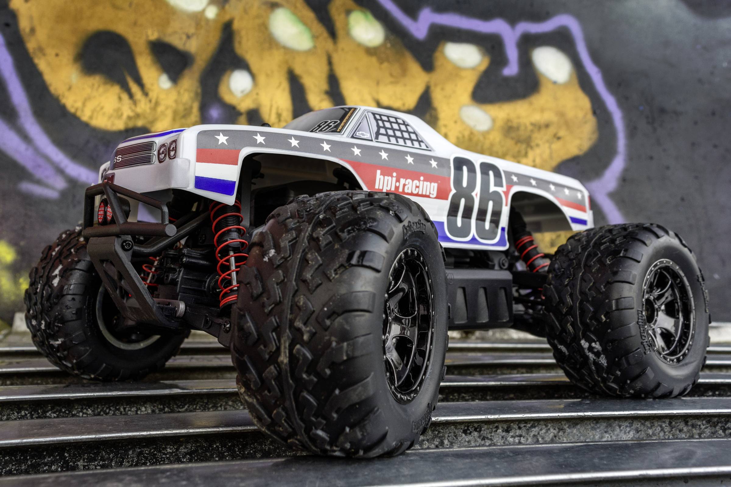 HPI Racing Savage XS Flux Chevrolet EL Camino Brushless 1:12 RC Modellauto Elektro Monstertruck Allradantrieb (4WD) RtR -8