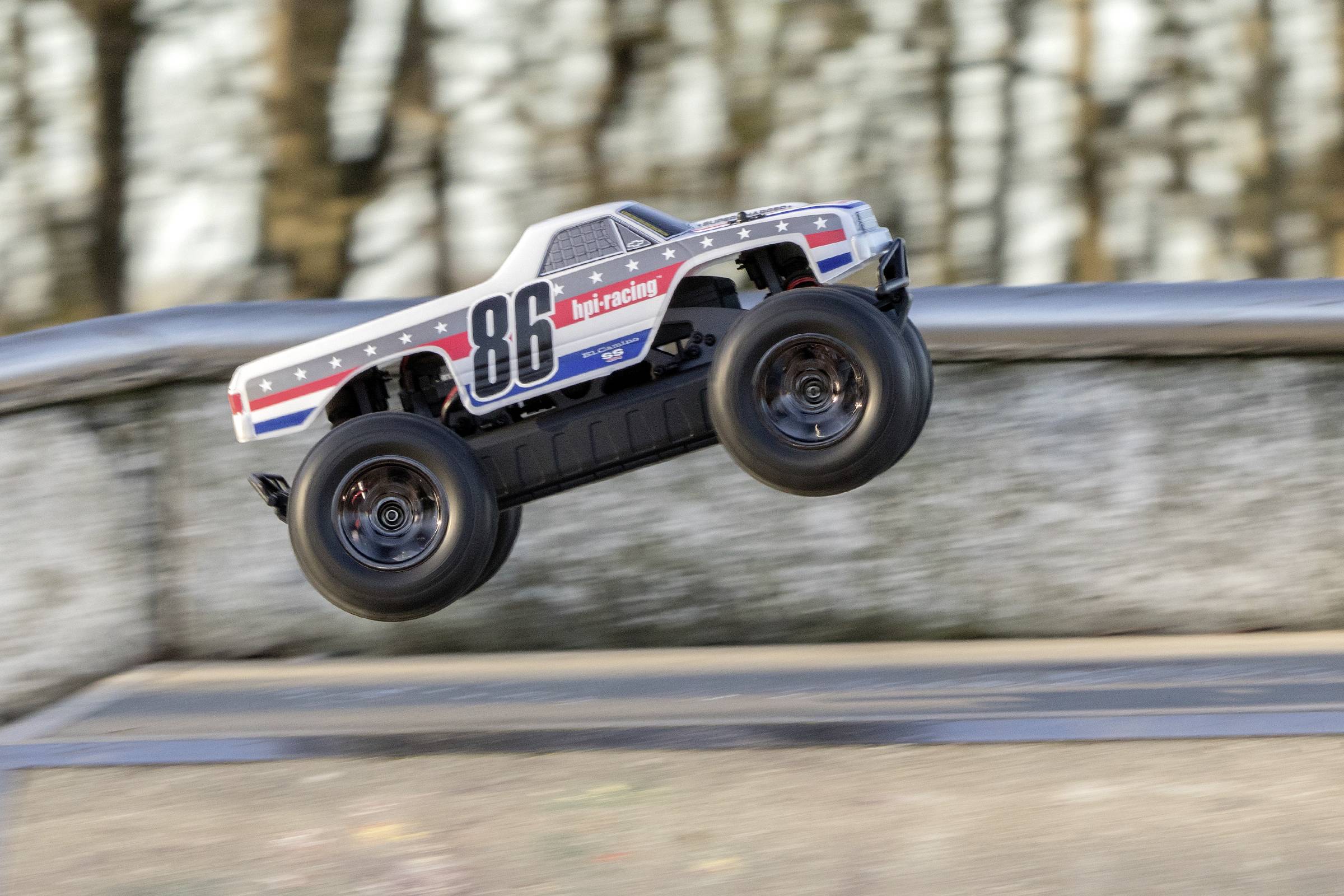 HPI Racing Savage XS Flux Chevrolet EL Camino Brushless 1:12 RC Modellauto Elektro Monstertruck Allradantrieb (4WD) RtR -11