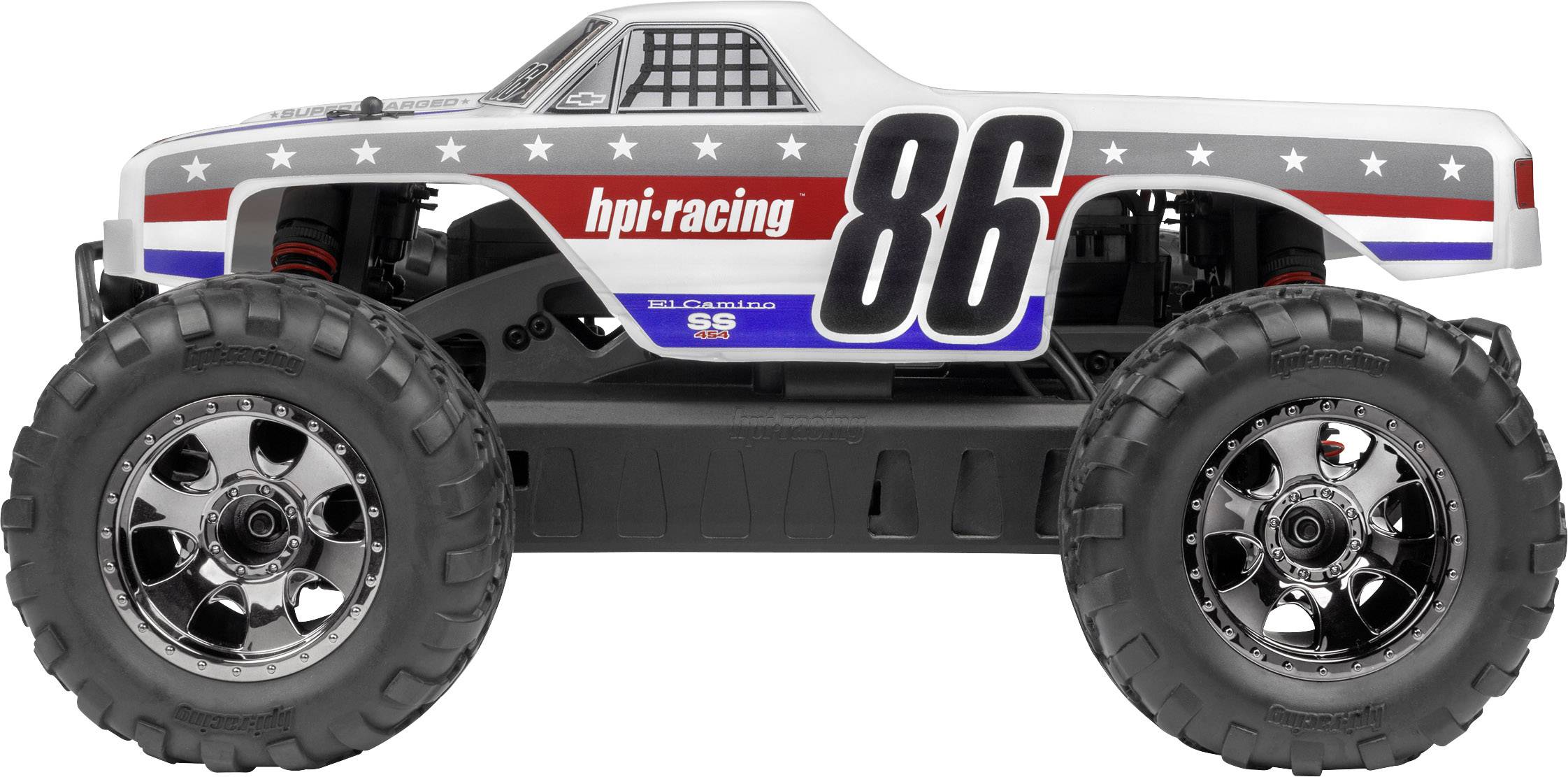 HPI Racing Savage XS Flux Chevrolet EL Camino Brushless 1:12 RC Modellauto Elektro Monstertruck Allradantrieb (4WD) RtR -27
