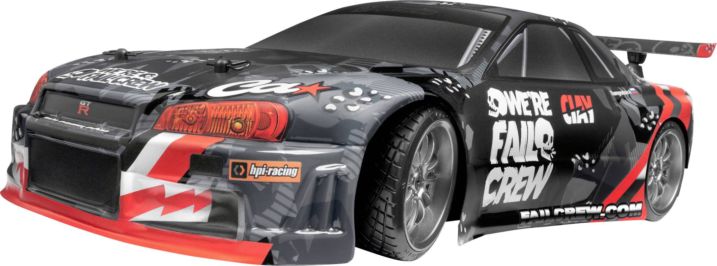 HPI Racing E10 Drift Nissan Skyline R34 GT-R Brushed 1:10 RC Modellauto Elektro Straßenmodell Allradantrieb (4WD) 100% R-25