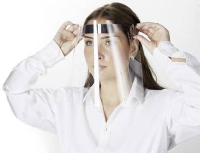 Infektionsschutz mit Gesichtsschutzschirmen 