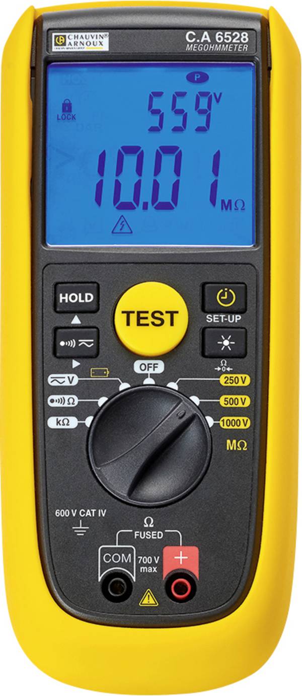 Chauvin Arnoux C.A 6528 Isolationsmessgerät 250 V, 500 V, 1000 V 11 GΩ