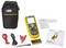'Digitalmultimeter-Set mit Tasche, Kabeln, Krokodilklemme, Batterien, Temperatursensor und Bedienungsanleitungen.'