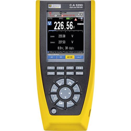 Thumbnail - Chauvin Arnoux C.A 5293 Hand-Multimeter kalibriert (ISO) digital Datenlogger, Grafik-Display CAT III 1000 V, CAT IV 600 ...