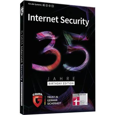 G-Data Internet Security 35 Jahre Birthday Edition Multi Device Jahreslizenz, 5 Lizenzen Windows, Mac, Android, iOS Anti