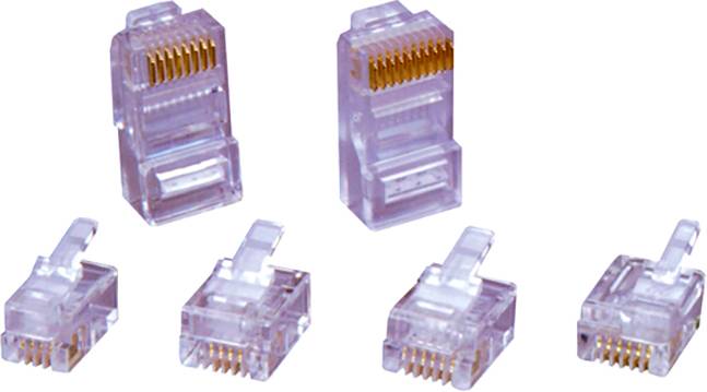 ENCITECH RJ45-Steckverbinder Stecker, gerade RJ48-10P10CR Transparent encitech 6510-0104-05 1 St.