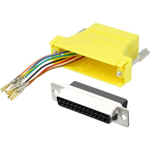 encitech DA25-SMJ8-K-Y-RC D-SUB Adapter D-SUB-Buchse 25pol. - RJ45-Buchse 8p8c 1 St.