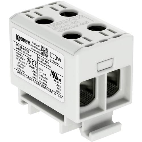 Ouneva Group VC05-0016 Verteilerblock Schrauben Grau 1 St.