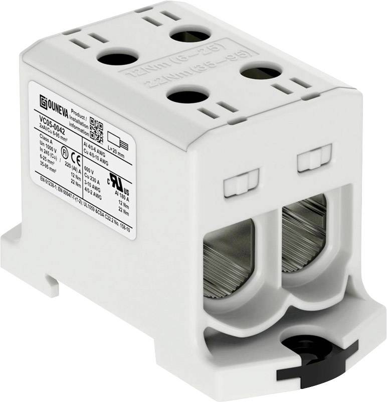 Ouneva Group VC05-0042 Verteilerblock Schrauben Grau 1 St. Piece