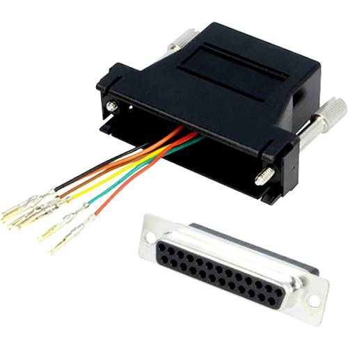 encitech DA25-SMJ8-K-RC D-SUB Adapter D-SUB-Buchse 25pol. - RJ45-Buchse 8p8c 1 St.