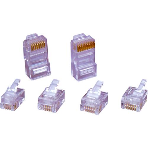 encitech RJ458P8CR RJ45-Steckverbinder 6510-0104-01 Stecker, gerade Polzahl Sensoren 8P8C Transparent 1 St.
