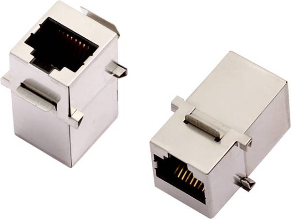 encitech 3101S-8821 RJ45-Steckverbinder CAT 5 2101-0115-02 Doppelkupplung Polzahl Sensoren 8P8C Metall 1 St.