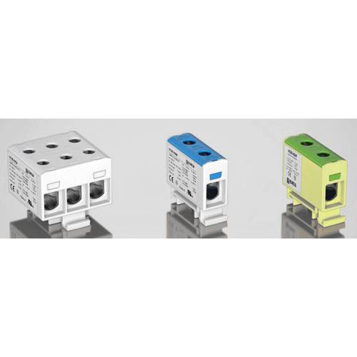 Ouneva Group VC05-0139 Verteilerblock Schrauben Grau, Blau, Gelb-Grün 1 St.