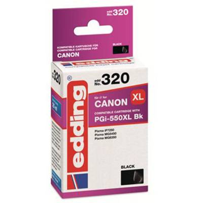 Edding Tintenpatrone ersetzt Canon PGI-550XL Kompatibel einzeln Schwarz EDD-320 18-320