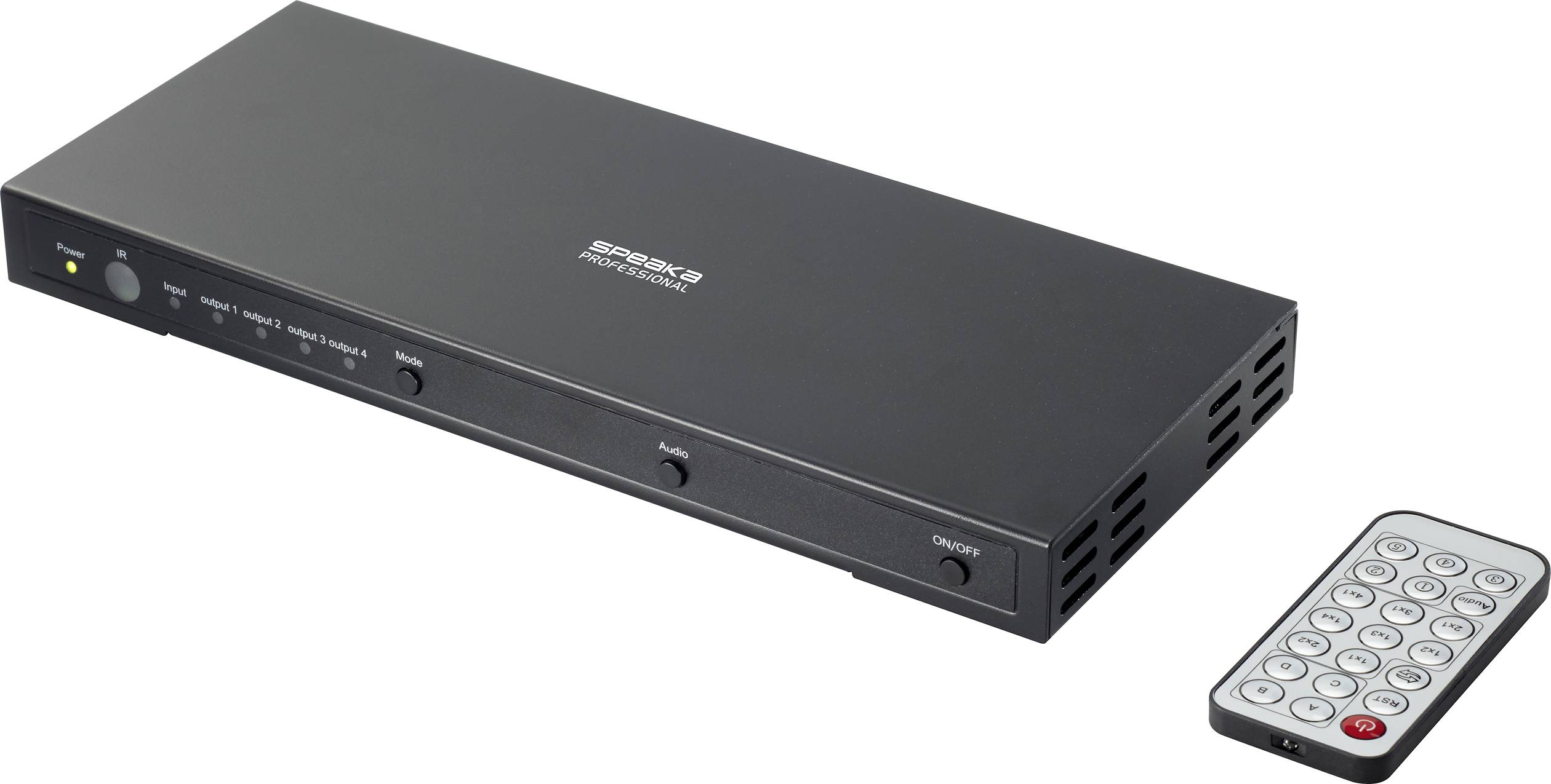 CONRAD SpeaKa Professional 1+4 Port HDMI-Switch Ultra HD-fähig 3840 x 2160 Pixel